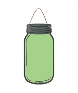 Lime Green Novelty Metal Mason Jar Sign - $14.95