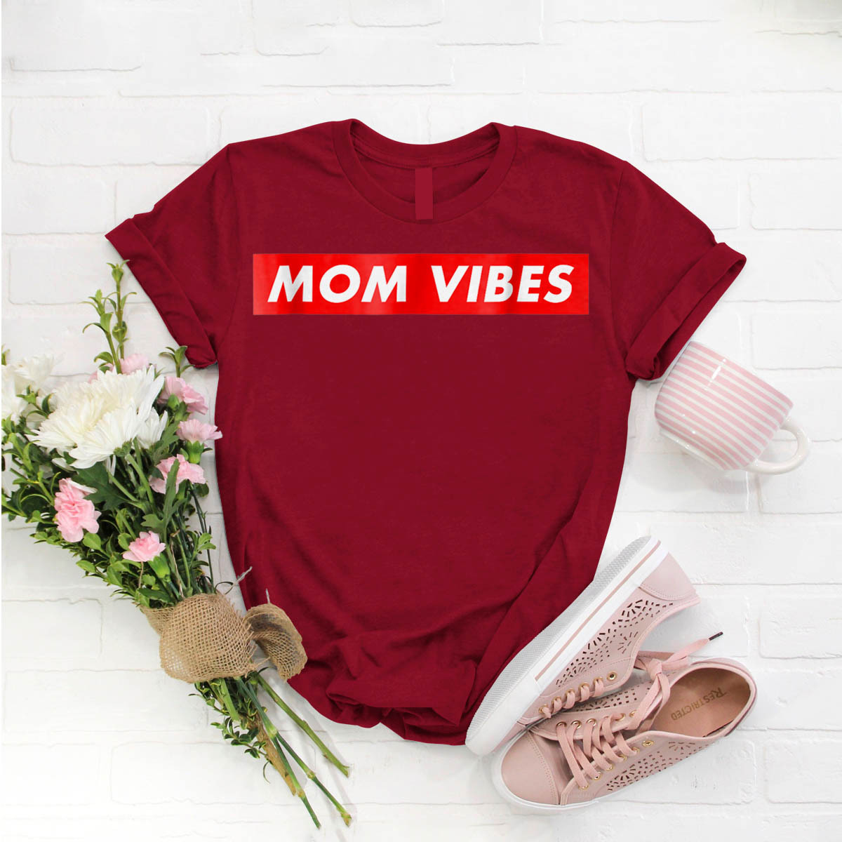 Mom Vibes Womens - T-Shirts, Tank Tops