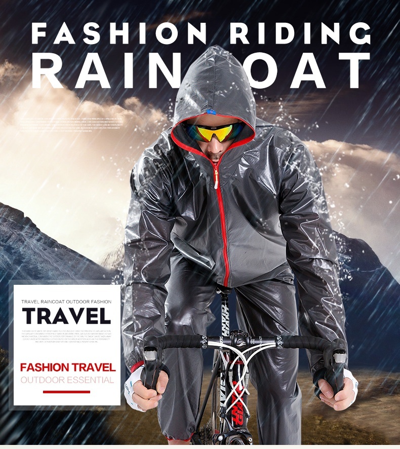 Waterproof Windproof Cycling Jacket Rain Coat Men Road  Bike Raincoa set
