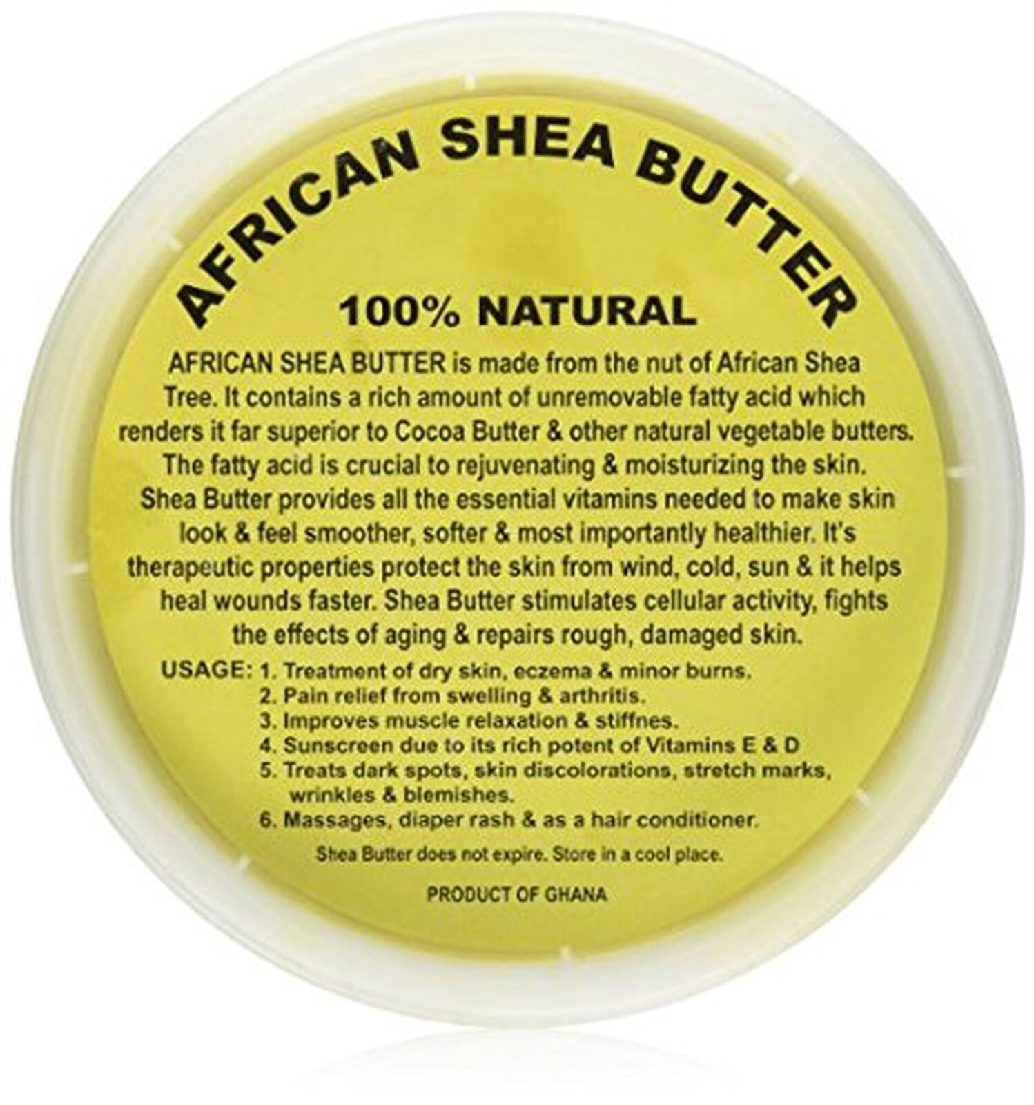 Natural Pure Organic Bulk African Shea Butter Ghana Oz Body Lotions Moisturizers