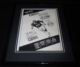Dan Hampton Facsimile Signed Framed 1989 Cellutech 11x14 Advertising Display