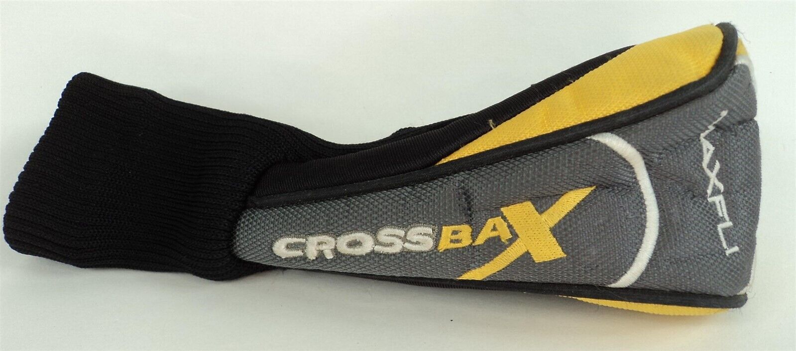 Maxfli CrossbaX 3i Wood Golf Head Cover Black Yellow Headcover Club