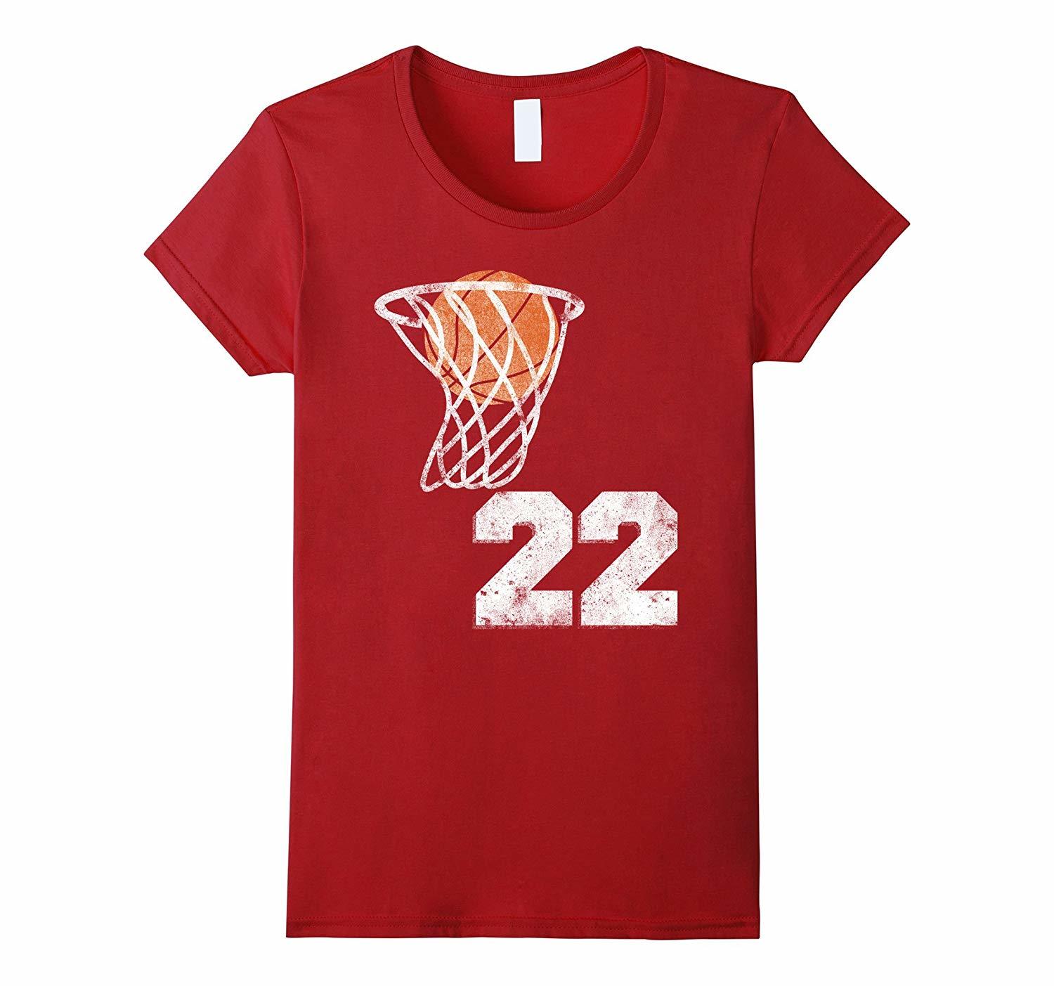 New Tee Vintage Basketball Jersey Number 22 TTee Player Number Wowen
