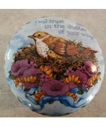 Trinket Box Imperial Porcelain &quot;I Will Trust In The Shelter Of Your Wing... - $46.75