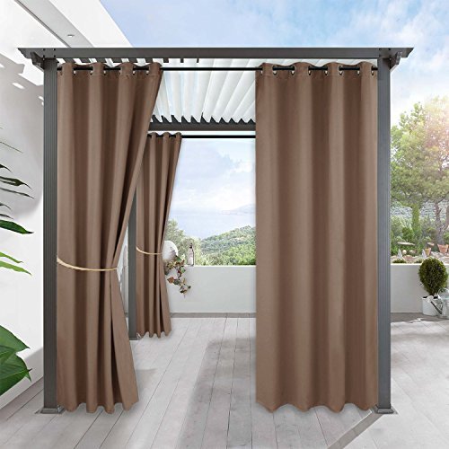 RYB HOME Patio Curtains Outdoor Extra Wide Outdoor Curtains