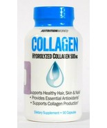 1 Bottle NutritionWorks Hydrolyzed Collagen 500mg 90 Capsules Dietary Su... - $21.99