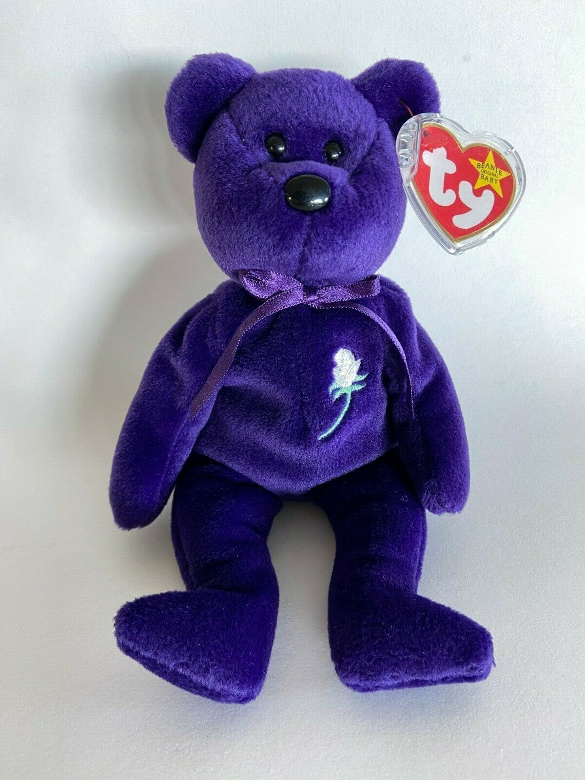Ty Beanie Babies Princess Diana, 1997, PE Pellets, In Case w/ Tag - Retired