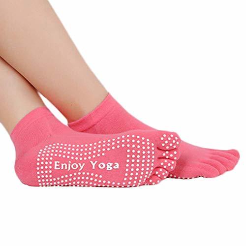 George Jimmy Five-Finger Cotton Sports Socks Soft Non-Slip Yoga Socks #11