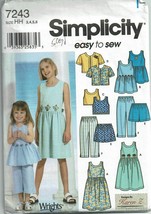 7243 UNCUT Simplicity SEWING Pattern Misses Princess Dress Design Your Own FF