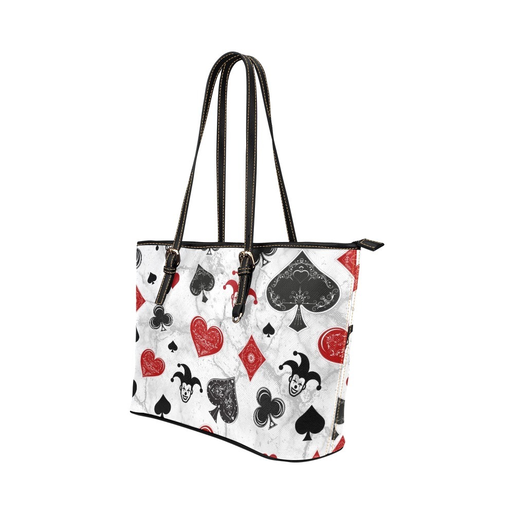Diamonds Ace ForeverHarley Quinn Inspired PU Leather Tote Handbag