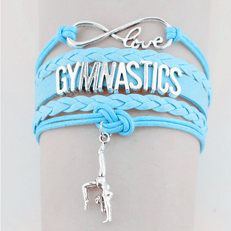 Custom color Gymnastics Sport Bracelets Gifts for girls women Gymnast