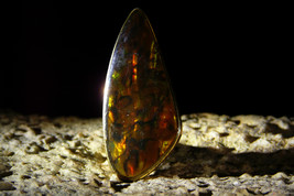 Extremely Powerful ABYSSAL WINGED DEMON Vintage Fire Agate Pendant Haunt... - $434.00