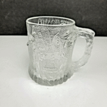 Set of 4 1993 Vintage McDonalds Flintstones Frosted Glasses Mugs