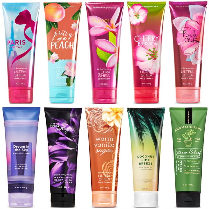 Bath And Body Works Ultra Shea Body Cream 24 Hour Moisture Full Size 8oz Body Lotions And Moisturizers 