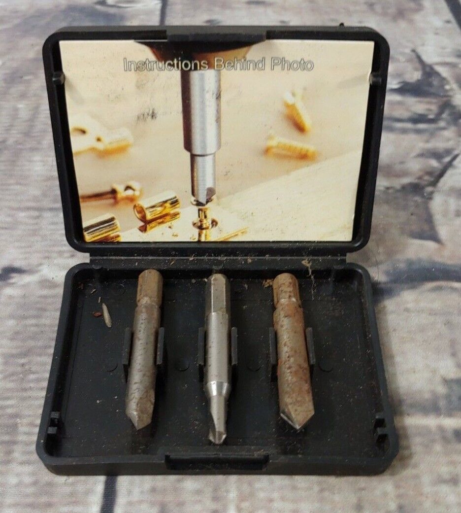 Craftsman Screw Out 52154 3 piece screw extractor VG Cond Drill Bits
