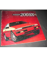 1986 NISSAN 200SX New Automobile Brochure Car Booklet 11&quot;x10&quot; NO RESERVE... - $24.99