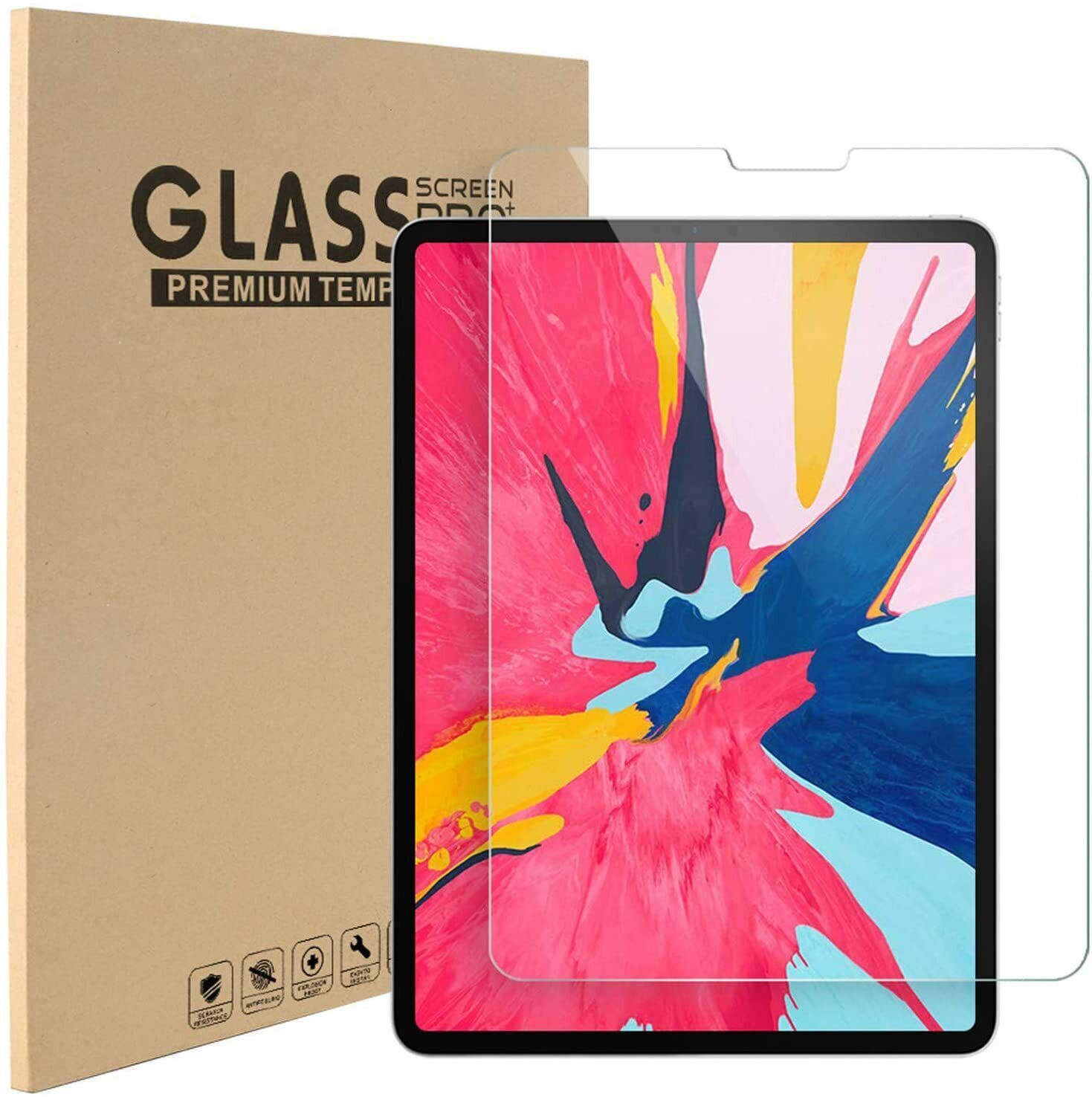 For Apple iPad Pro 11 12.9 iPad 10.2 Tempered Glass Full Cover Screen Protect... - $9.99