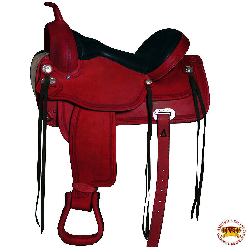 U-M-15 15" Western Horse Saddle Leather Flex Trail Pleasure Hilason ...