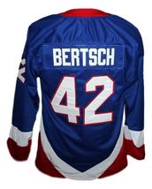 Any Name Number Iceland New Men Sewn Hockey Jersey Blue Any Size image 5