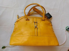 Fossil Sydney Satchel Yellow Geometric Crossbody Handbag SHB2351702 NWT $138 FS 