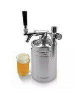 NutriChef 64oz Stainless Steel Growler Tap Pressurized Beer Mini Keg Sys... - $99.99