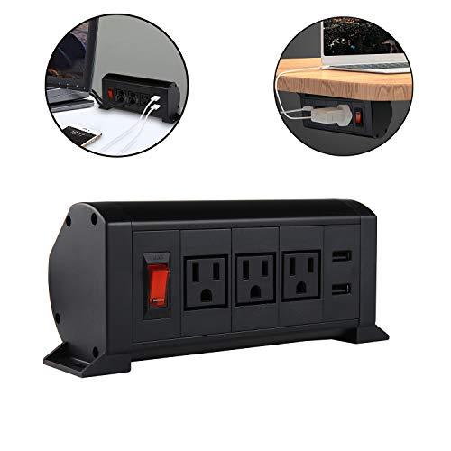 Surge Protector Power Strip,Under The Desk/Table Power Center,Desktop