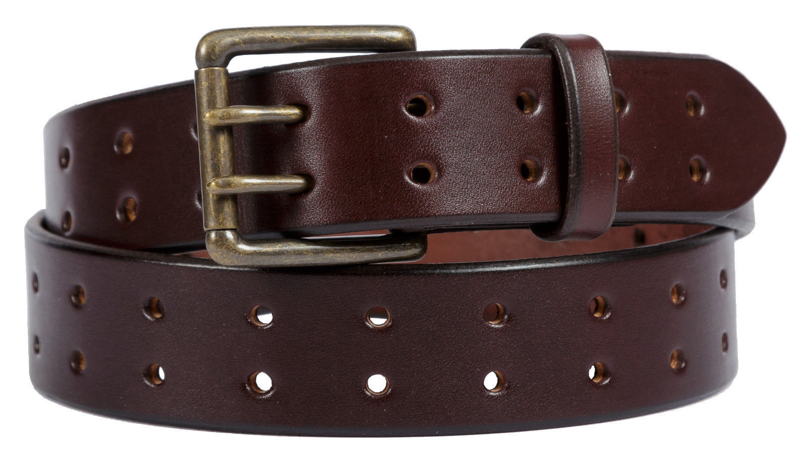 DOUBLE HOLE DUAL PRONG BELT - Thick Wide Heavy Duty 4 Colors Amish ...