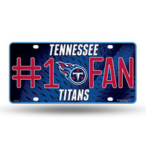 Tennessee Titans #1 Fan Metal Embossed License Plate - $14.84