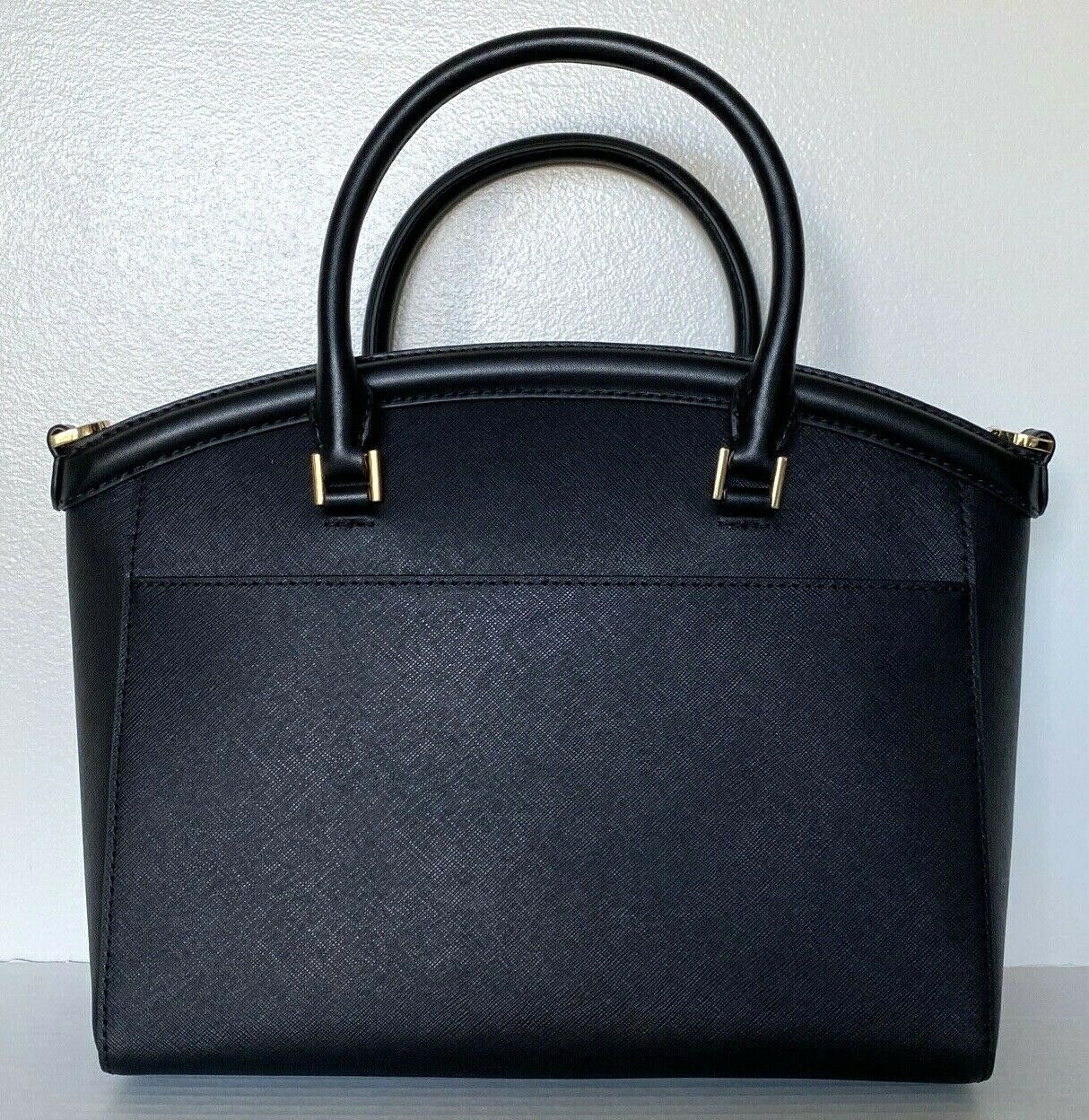 New Michael Kors Yara Large satchel handbag Leather Black - Women's ...