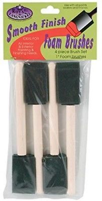 Royal Brush RFOMW-4P Foam Brush, 4-Pack