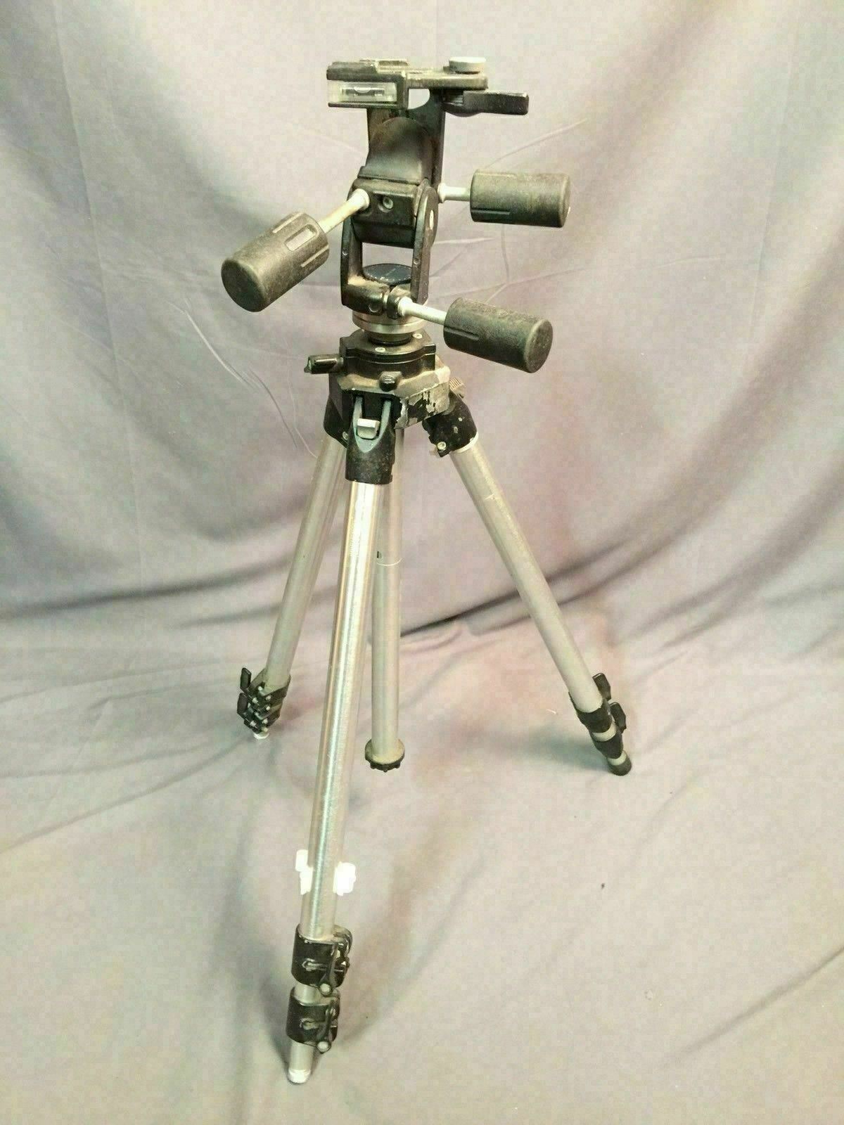 Bogen 3021 Camera Tripod Vintage Manfrotto With 3047 Head Made In Italy