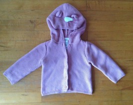 Carters Baby's Hoodie Sweater Jacket 18 Months Girls  - $17.81