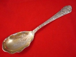 Cluny by Gorham Sterling Silver Preserve Spoon Gold Washed Brite-Cut - $247.10