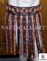 NAUTICALMART Leather Armor Deluxe Roman Gladiator War Skirt Halloween