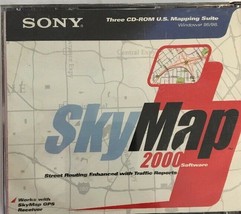 Sony Sky Map 2000 Cd Rom Software Us Mapping Suite Win 95/98 Street-TESTED-RARE - $14.58