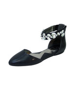 FUZZY Jill Women Wide Width Open Shank Ankle Strap Dress Casual Flats - $35.95