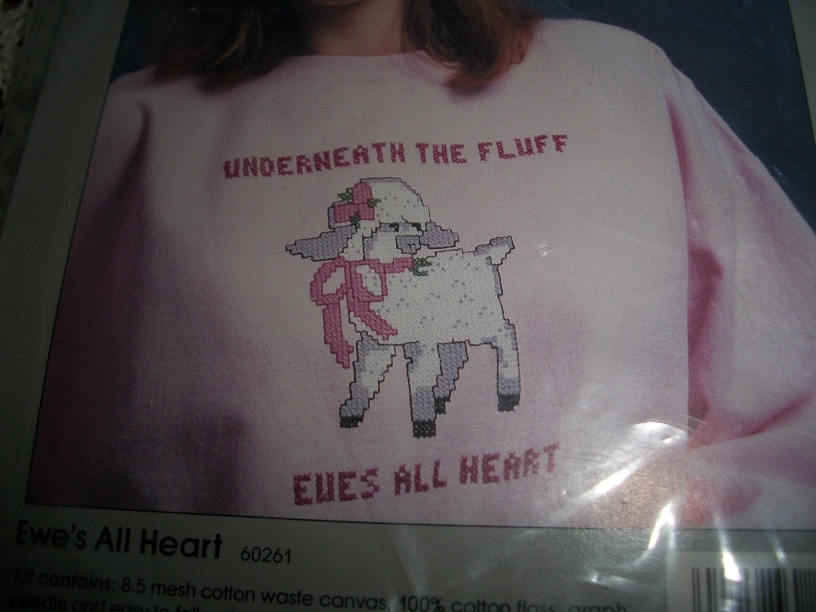 Primary image for Ewe's All Heart Wearables Cross Stitch Kit