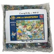 JUMBO Jan Van Haasteren Camping In The Forest Jigsaw Puzzle 1000 Pc Cartoon NEW - $45.53
