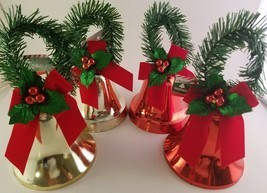 Christmas Bells w Pine Garland Loops Red Bows & Holly 1/Pk, SELECT: Type - $2.99