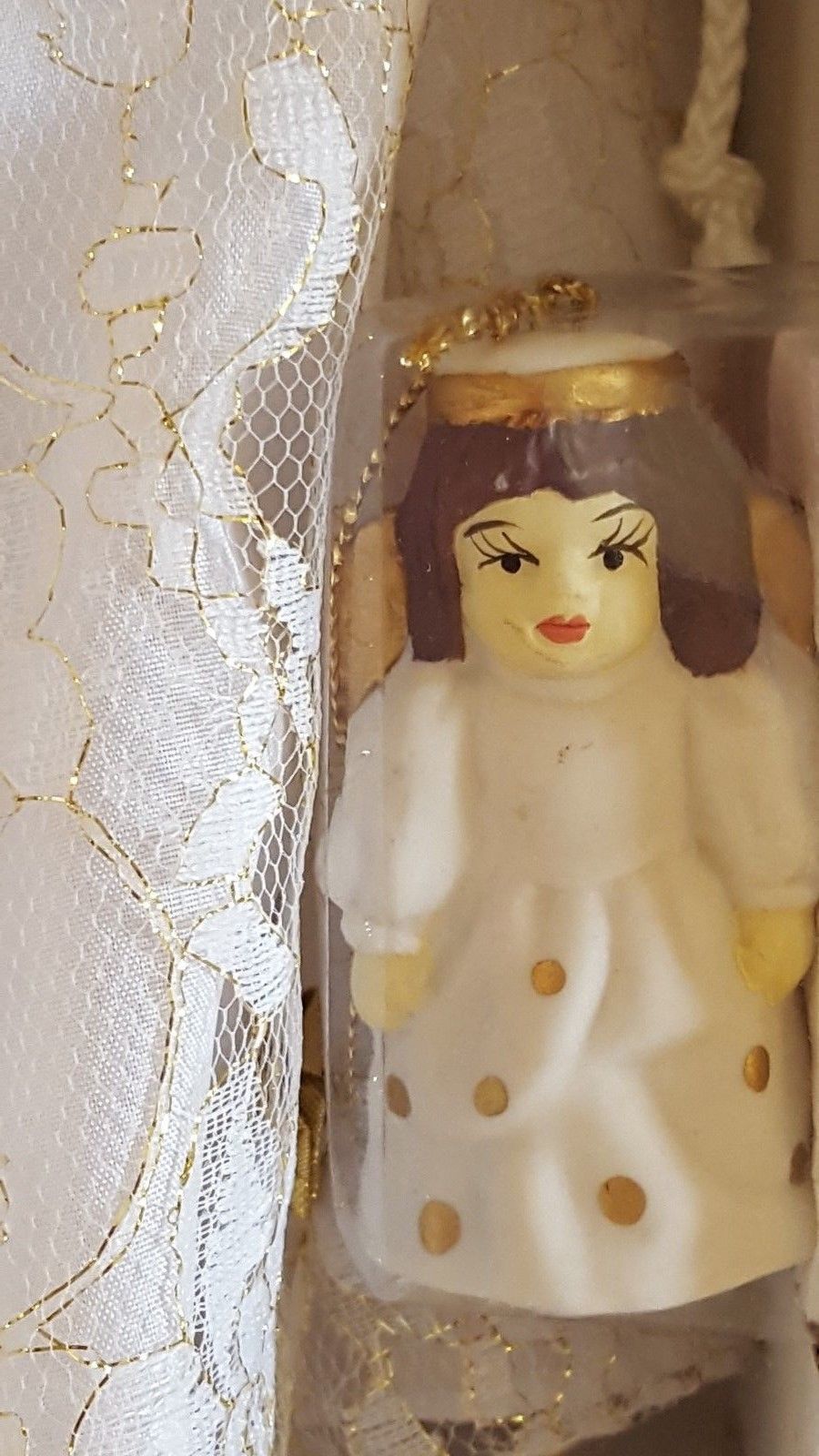 limited collection genuine porcelain doll and matching miniature ornament