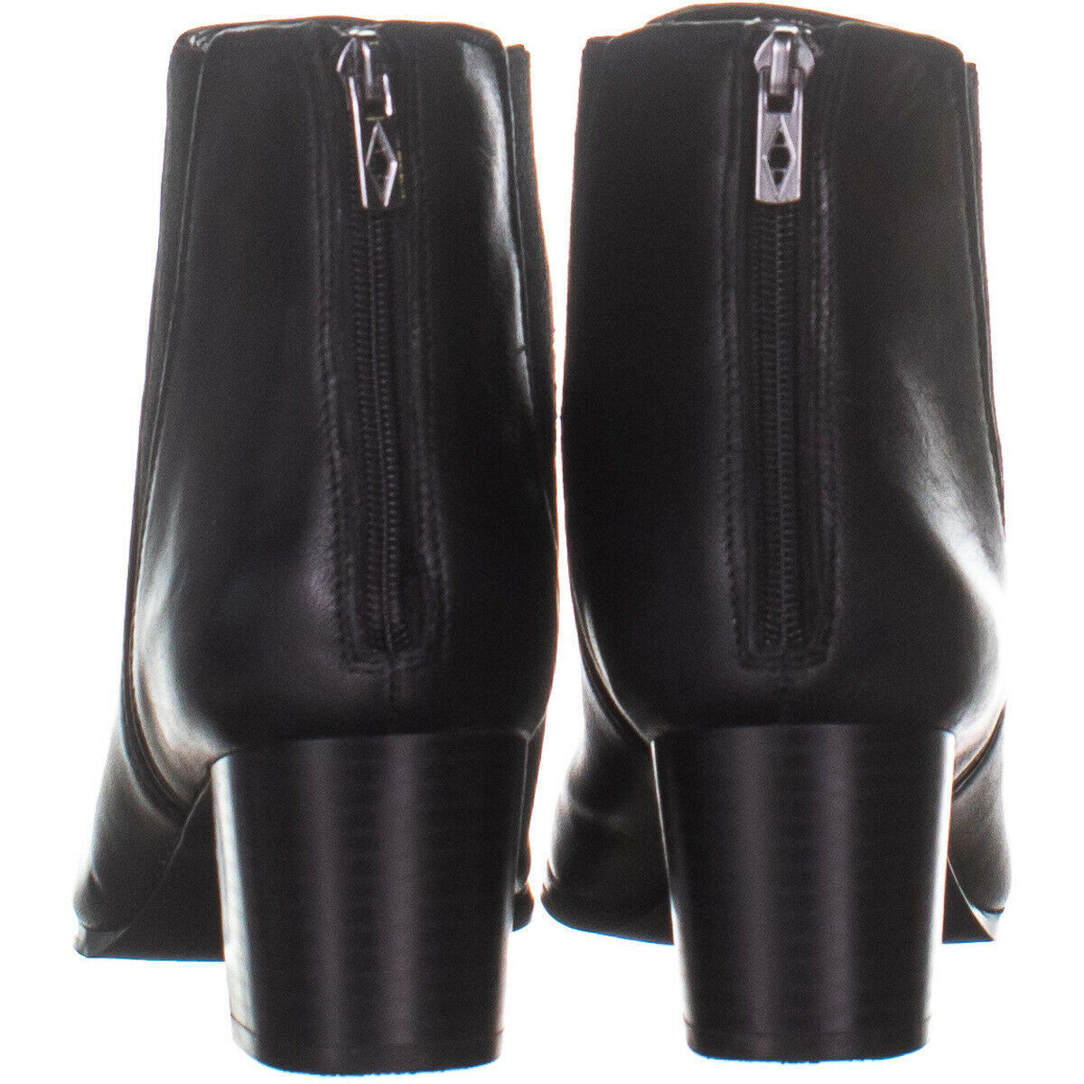 A35 Vitaa Rear Zip Ankle Boots 178, Black Leather, 10 US - Boots