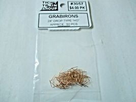 Tichy #293-3057 Grab irons 24" Drop Type Approx. 50 Pieces HO Scale image 3