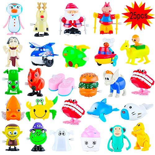 Wind up Toys,25 Pack Assorted Toy for Kids Small Flip Classroom