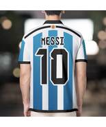 Argentina Messi #10 Soccer Fan Men&#39;s Polo Shirt World Cup 2022  - $39.99+