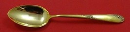 Sweetheart Rose Vermeil By Lunt Sterling Silver Teaspoon 5 7/8&quot; Gold - $75.05