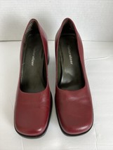 Naturalizer Womens Angel Leather Slip On Dress Block Heels Shoes - $18.80