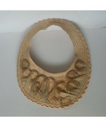 Handmade Natural Straw Women Visor Size 58 Large Made in Guatemala  - $7.61