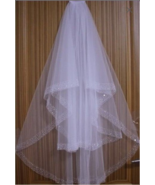 2-Layer Beaded Edge Bridal Veil - $67.82