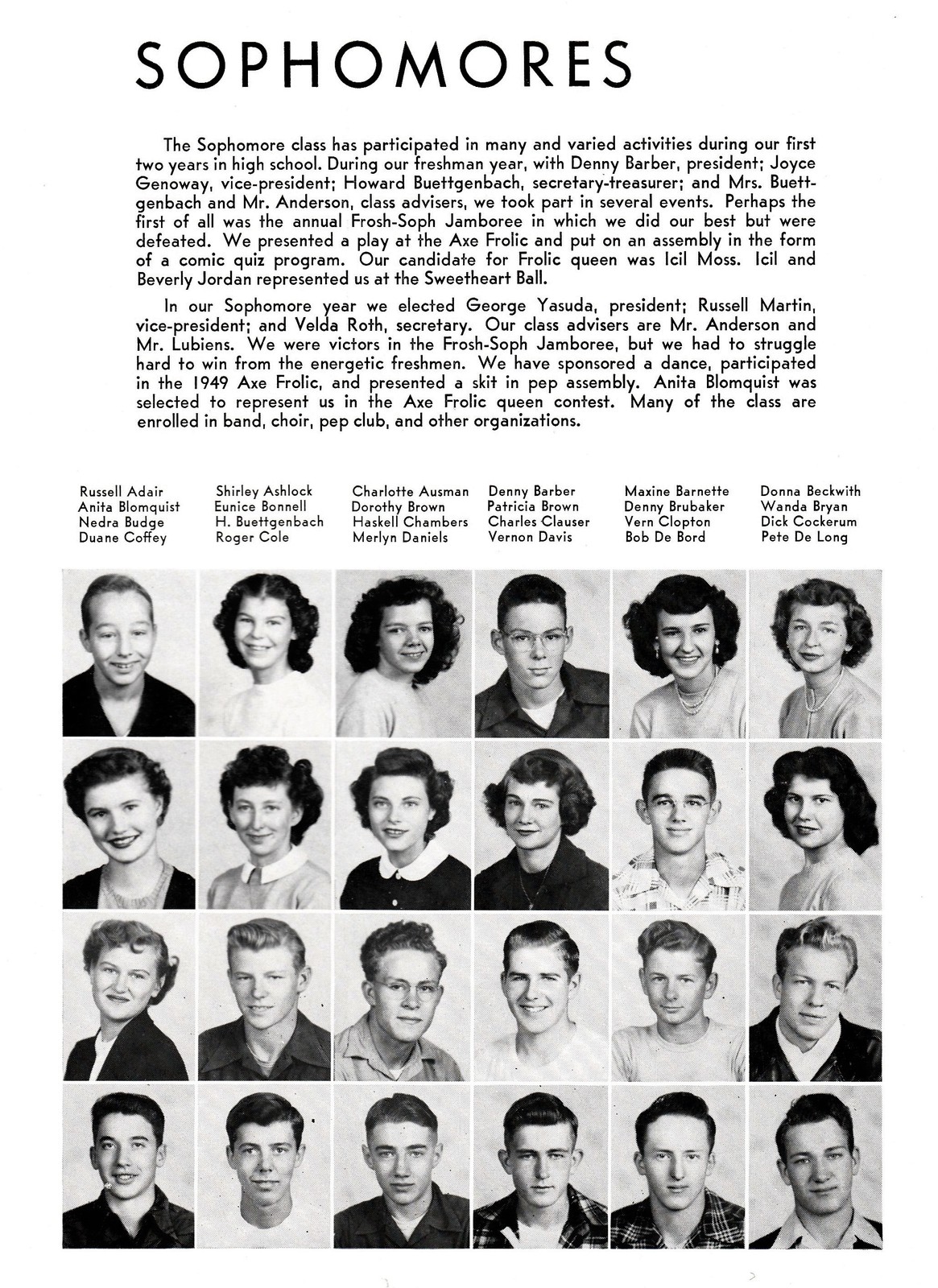 1950 Payette High School Yearbook, The Axe, Payette, Idaho Elementary