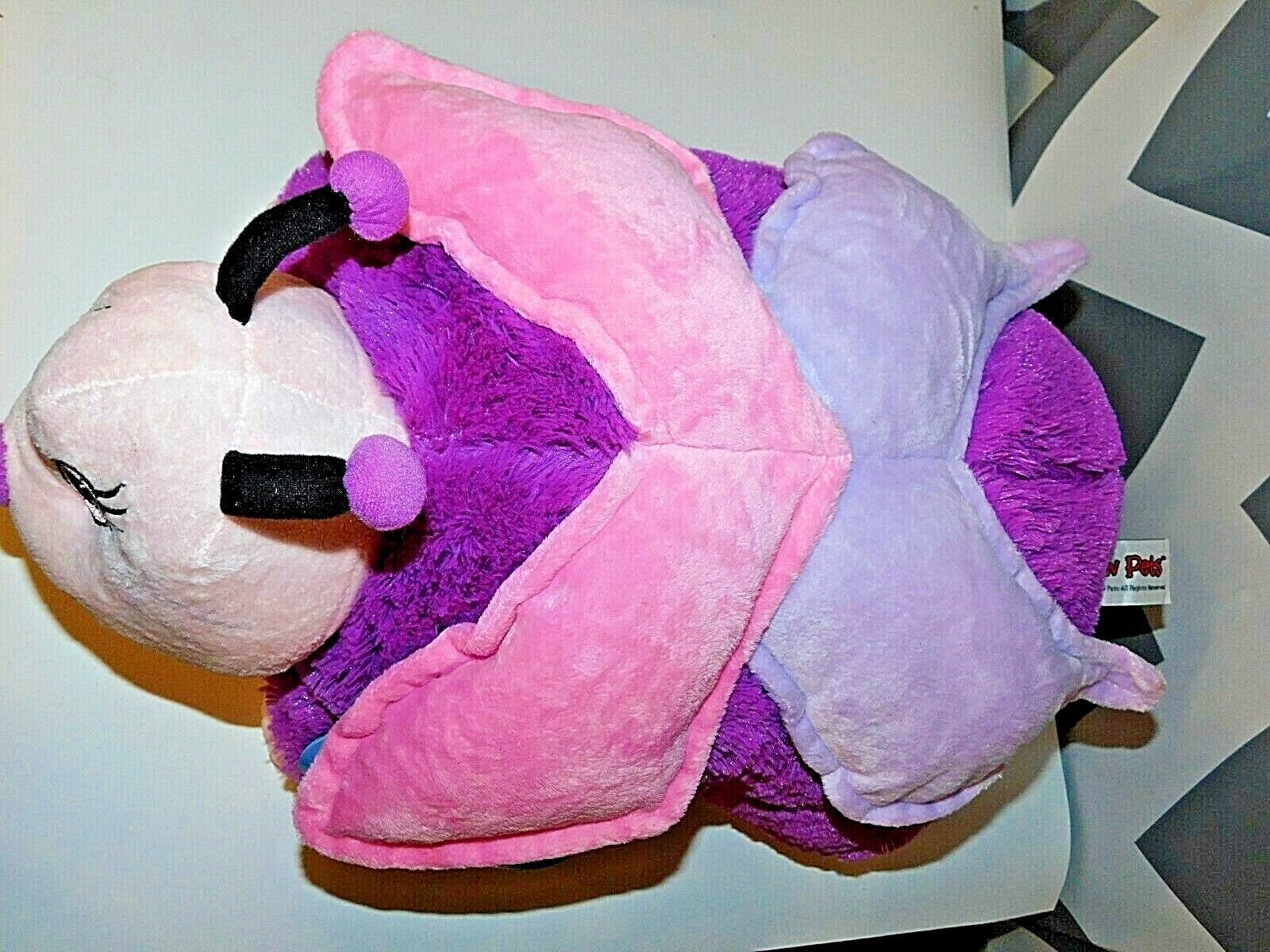 pillow pets pink butterfly